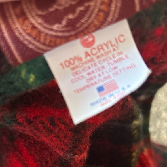 Tennessee Woolen Mills Wearable Blanket Wrap Snap Plaid Stadium Robe Snuggle USA - Picture 2 of 13